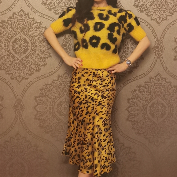 Miu Miu leopard print mohair blend sweater - Picture 8 of 15